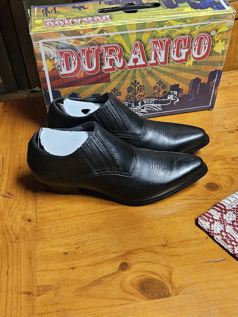 Vintage Durango Womens Black Slip-On Western Dress Shoes Never Worn